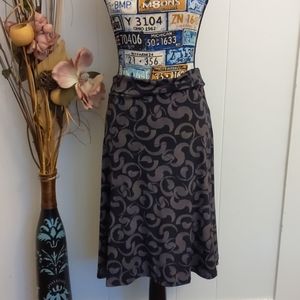Lularoe Large Azure Tan Brown Swirls